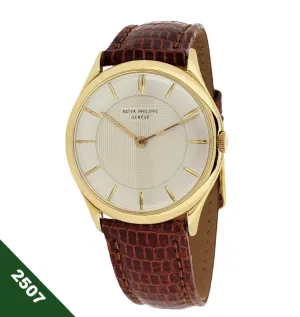 Patek Philippe 2507J 33mm Calatrava dress watch, Very rare dial, Circa 1951