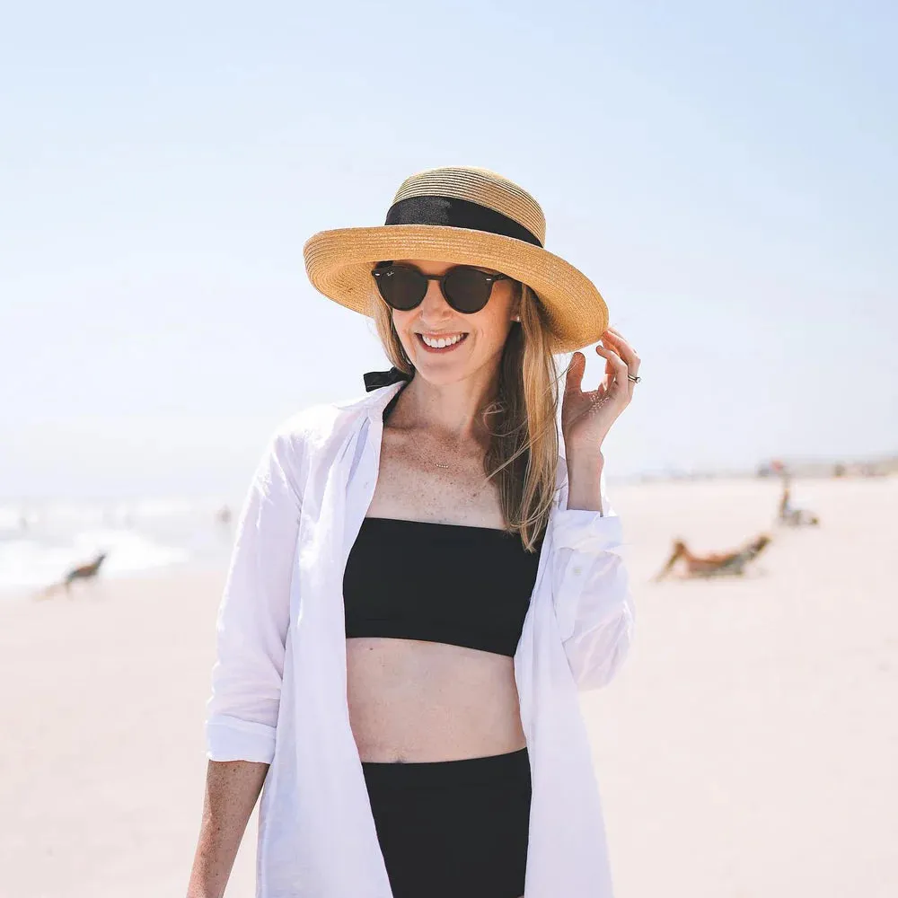 Peter Beaton Sconset, Medium Brim - Packable Straw, Natural