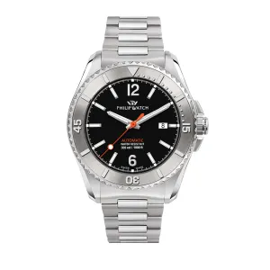 Philip Watch AMALFI DIVING 43MM AUTO BLACK DIAL BR SS