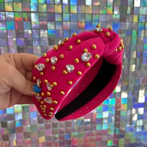Pink & Gold Jewel Headband