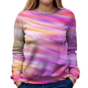 Pink Flow Womens Sweatshirt