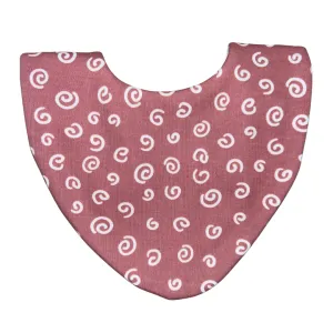 Pink Swirls Waterproof Dribble Bib