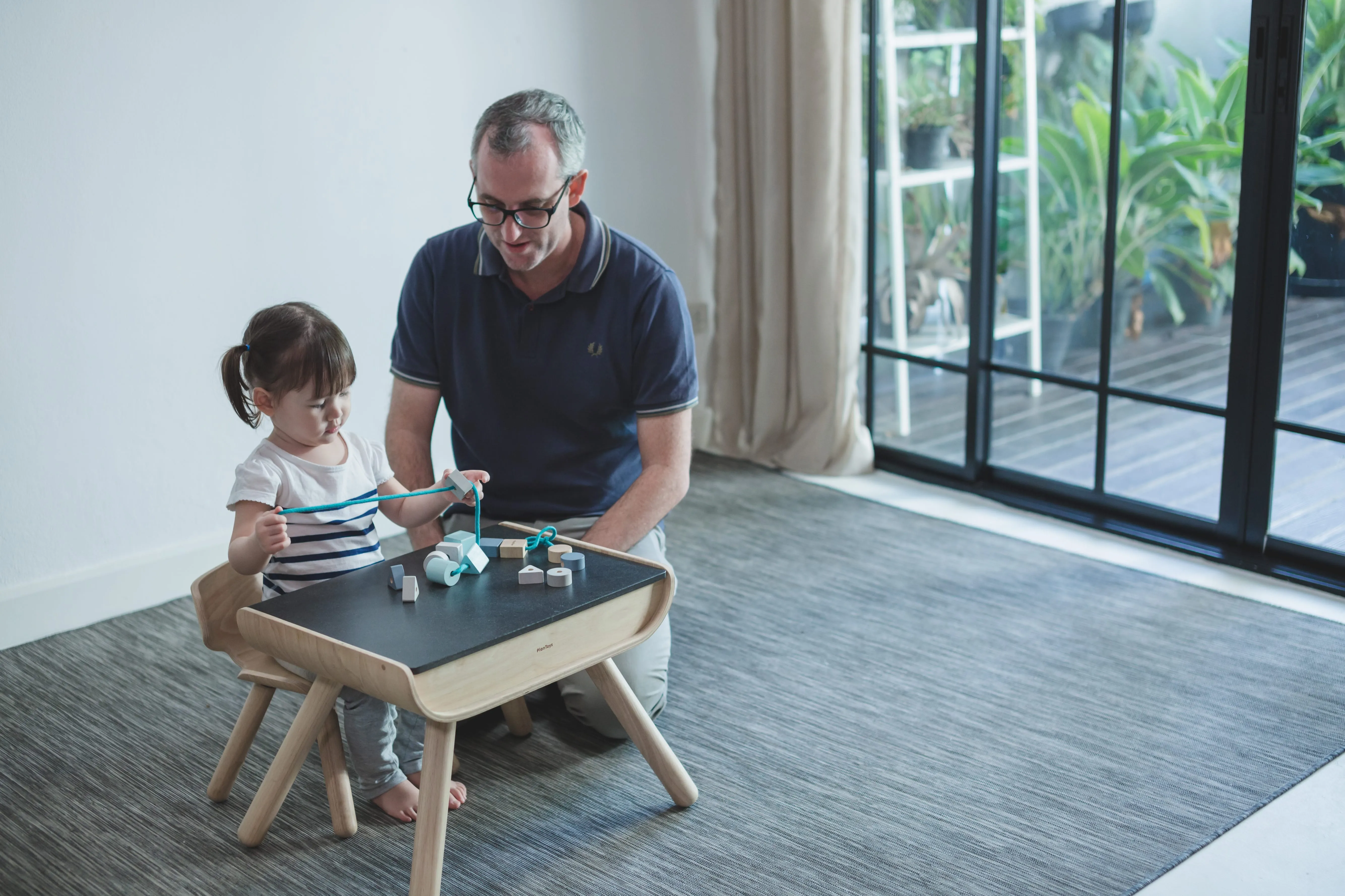Plan Toys - Geo Lacing Beads