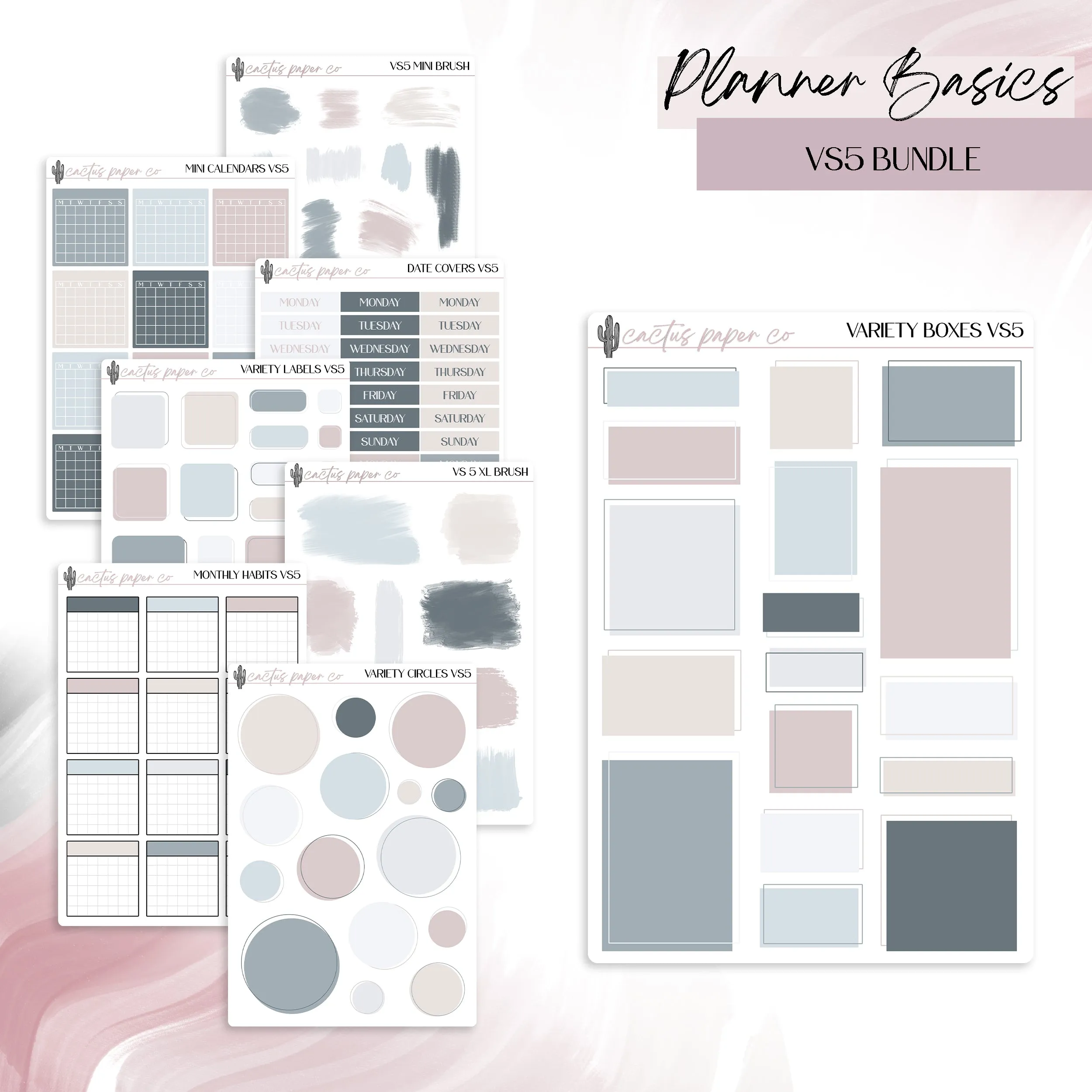 PLANNER BASICS BUNDLE VS5