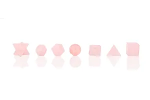 Platonic Solid - Sacred Geometry Set - with silk bag