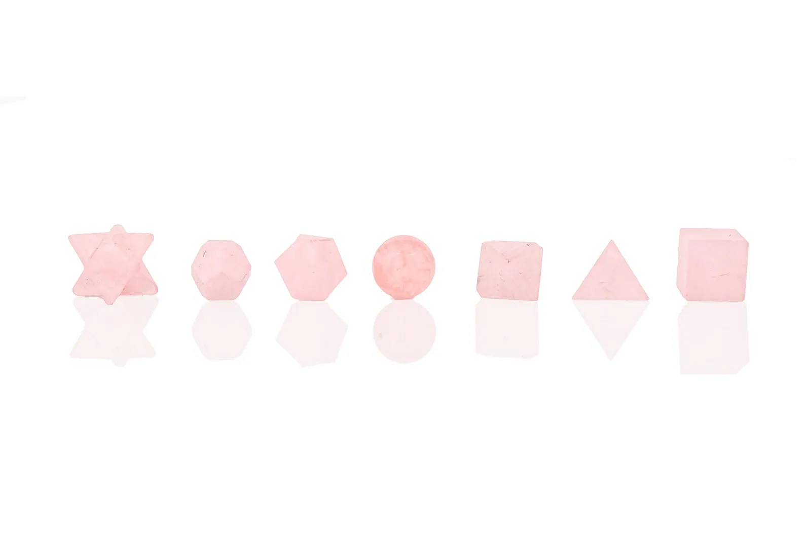 Platonic Solid - Sacred Geometry Set - with silk bag