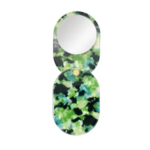 Pocket Mirror / Green Multi