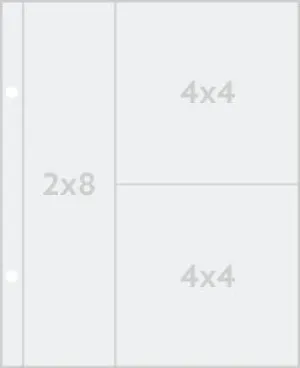pocket page refill - 2x8   4x4