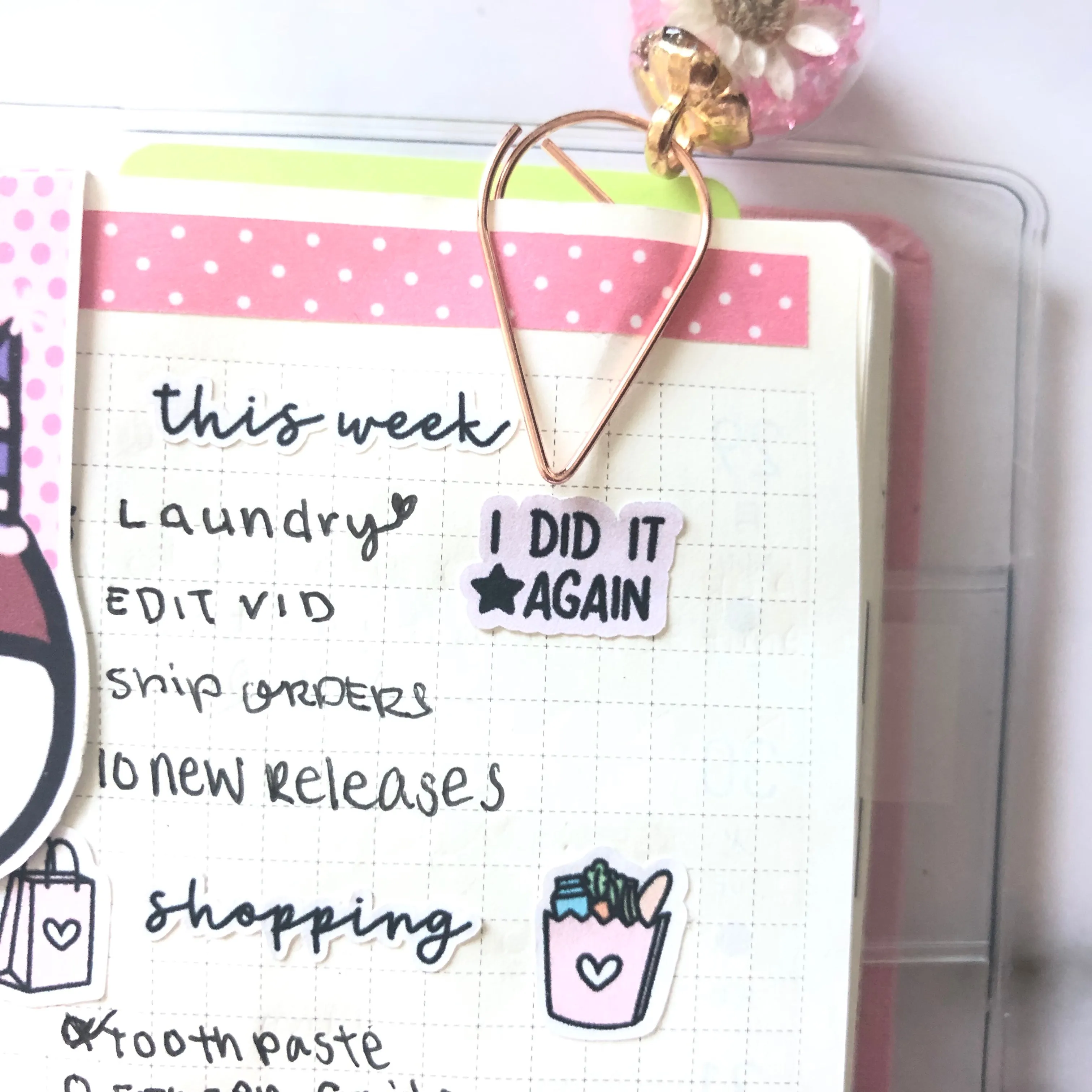 Pocket Size - Adulting Opps I Did It Again Planner Script Stickers