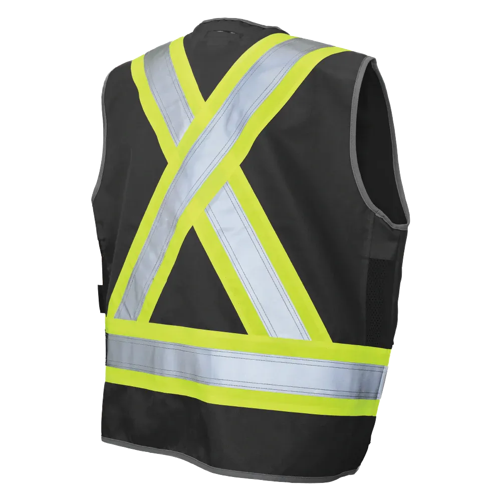 Poly Twill Deluxe Safety Vest by Tough Duck - Style SV12