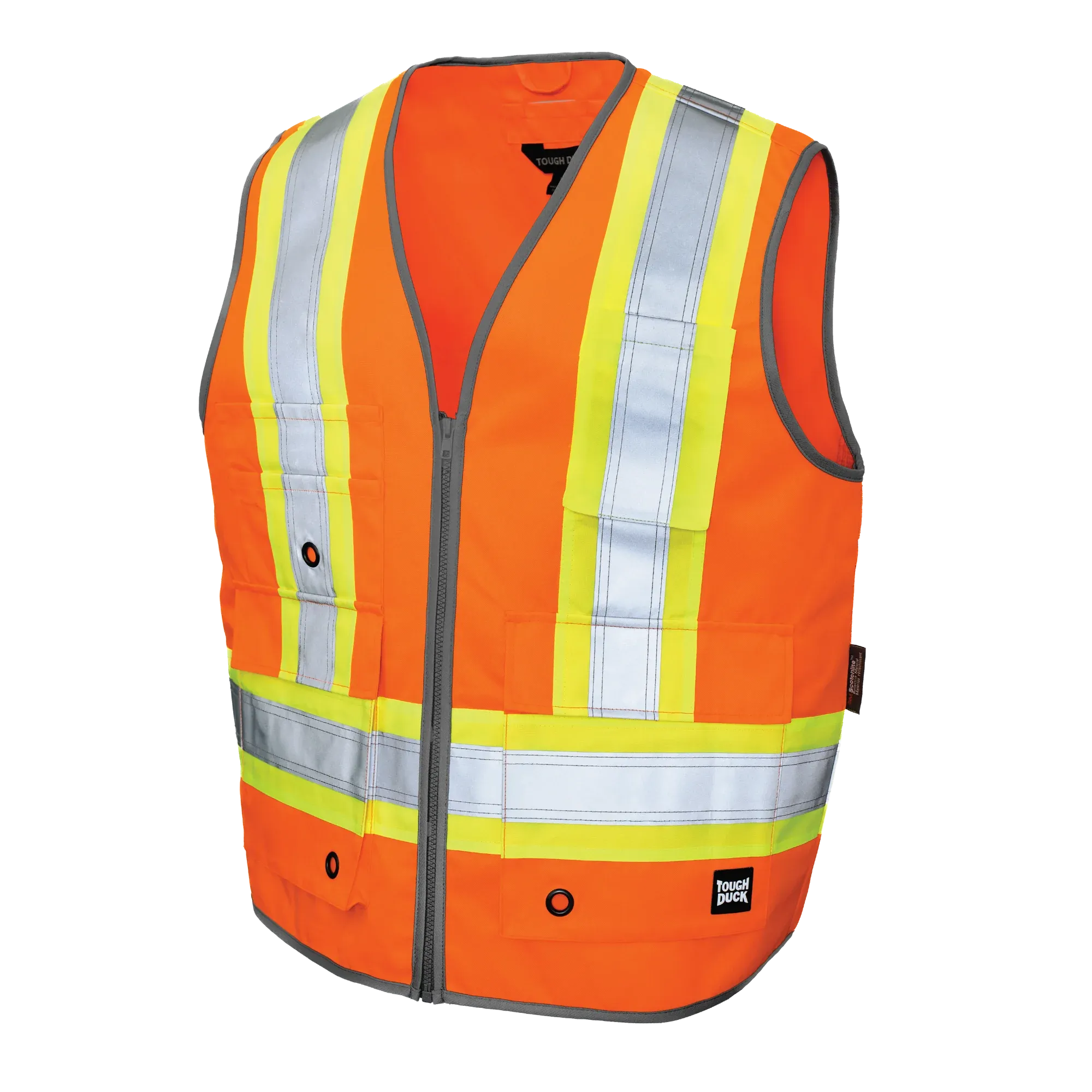 Poly Twill Deluxe Safety Vest by Tough Duck - Style SV12