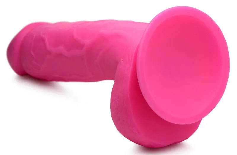 Pop Pecker 8.25 Inch  With Balls - Pink