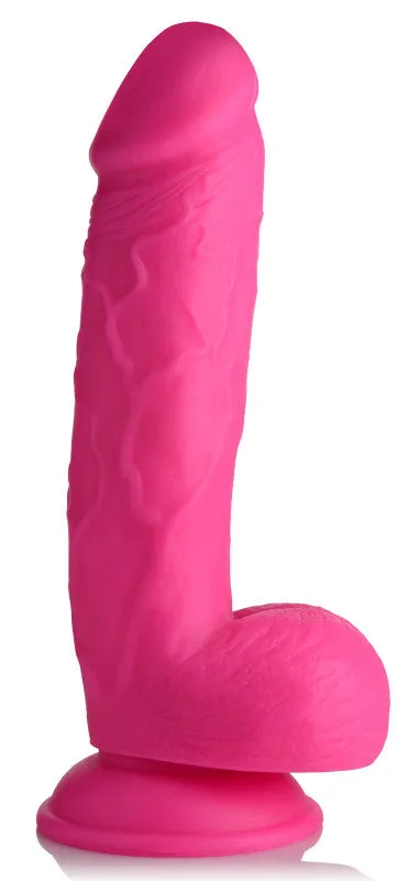 Pop Pecker 8.25 Inch  With Balls - Pink