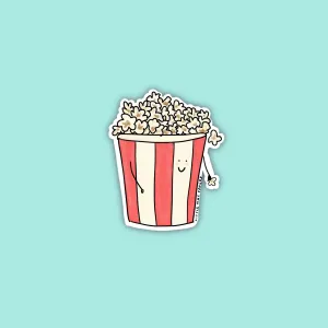 Popcorn vinyl sticker