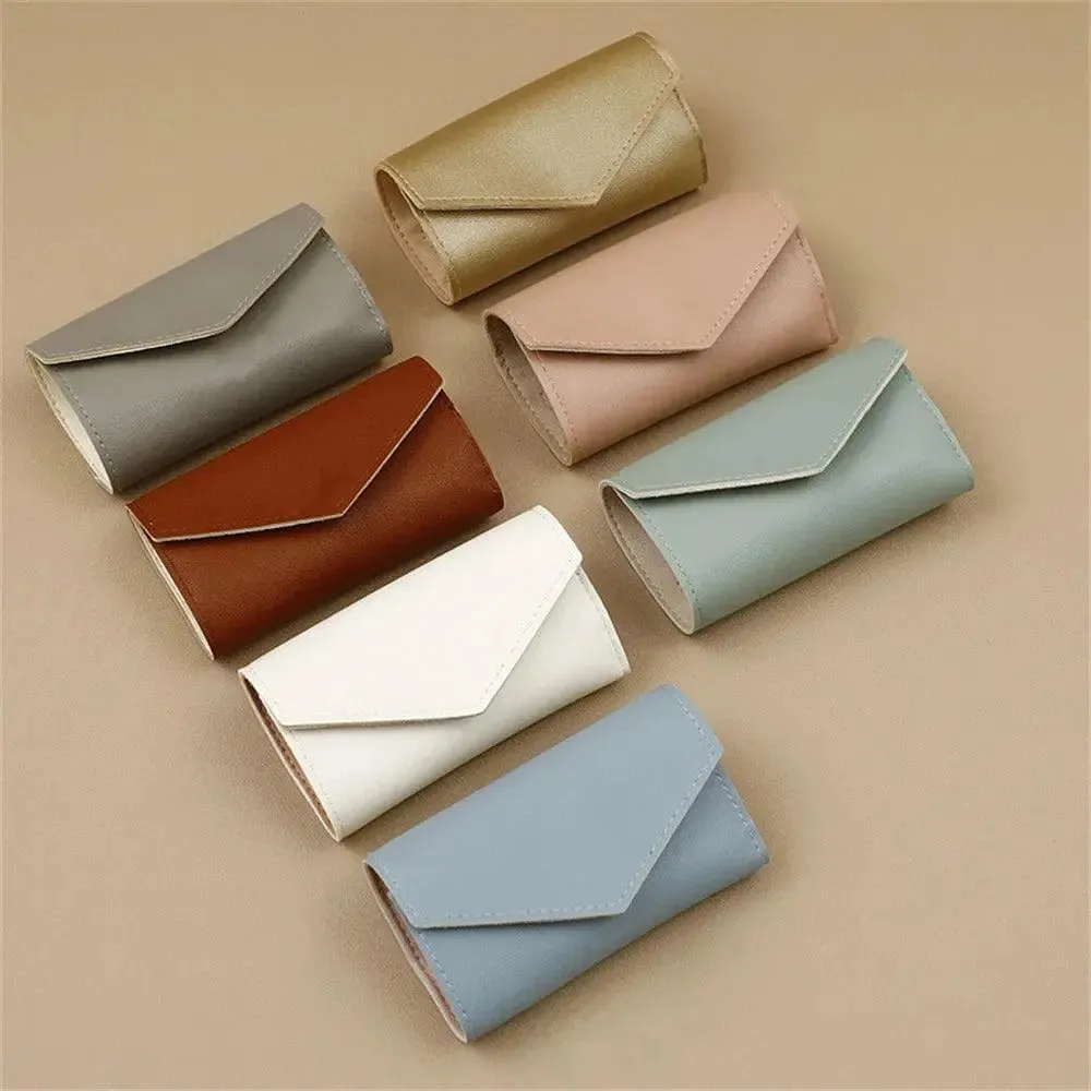 Portable Jewelry Organizer Bag for Women Travel Multi-functional Earrings Ring Necklace Storage Bag PU Creative Jewelry Roll