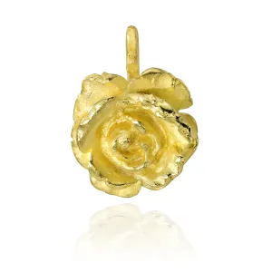 Portofino P1 | 18K Gold Rose Pendant | Handmade in Italy | Via Orefici