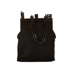 Prada Black Nylon Chain Mini Bag
