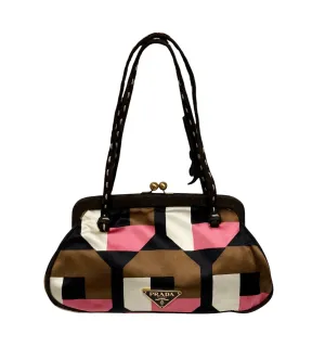 Prada Geometric Mini Kisslock Bag