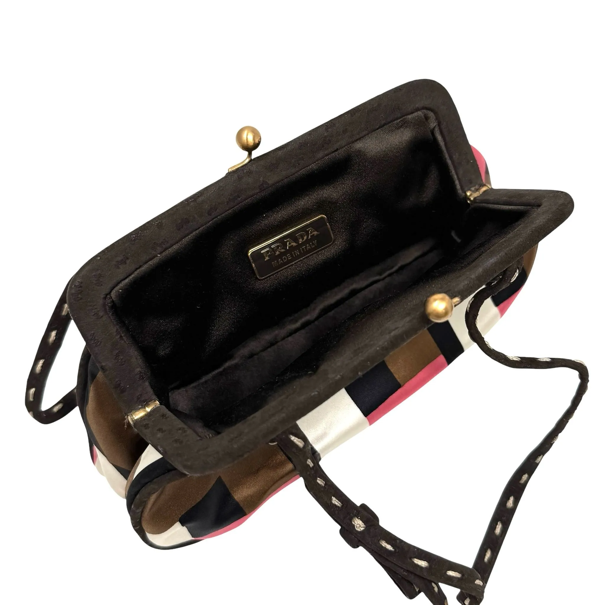 Prada Geometric Mini Kisslock Bag