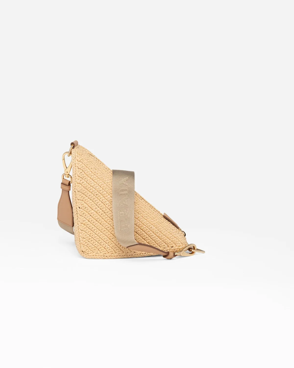 Prada Triangle Crochet Shoulder Bag