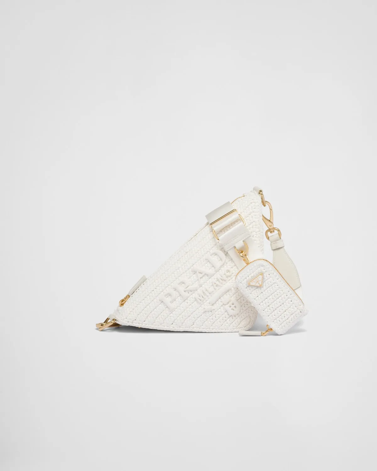 Prada Triangle Crochet Shoulder Bag