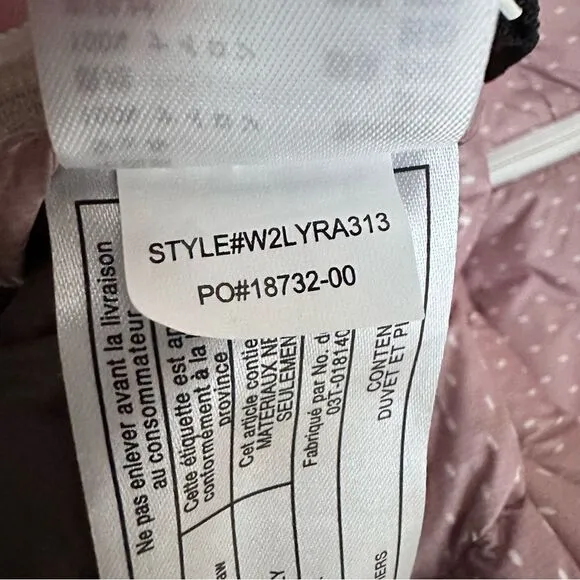 PrAna Lyra Women M Pink Dot Down Jacket Packable Puffer Water Resistant Travel