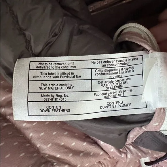 PrAna Lyra Women M Pink Dot Down Jacket Packable Puffer Water Resistant Travel
