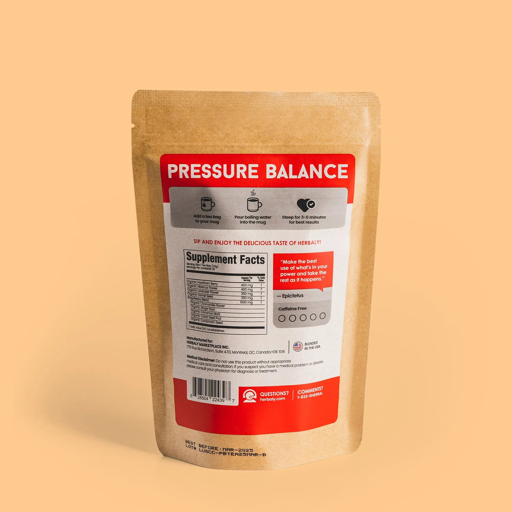 Pressure Balance Functional Tea