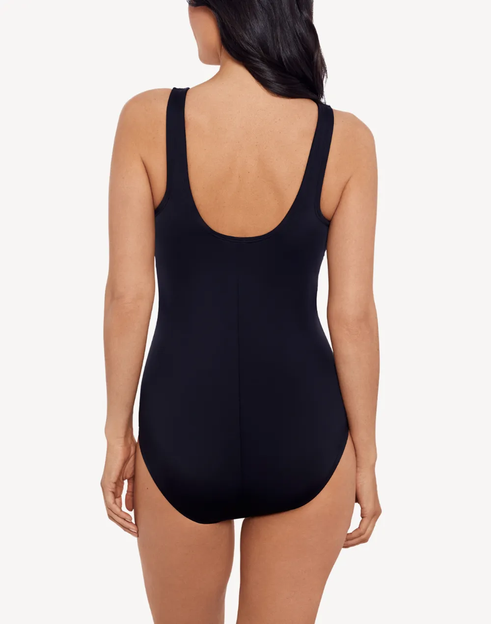 Prismatic Crosshatch High Neck One Piece