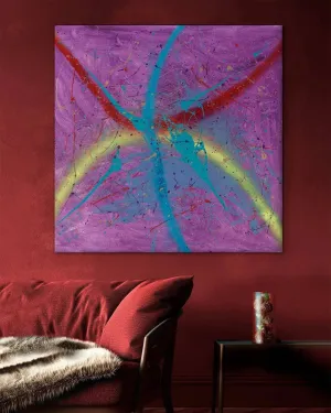 Psychedelic Universe  (Print on Canvas)