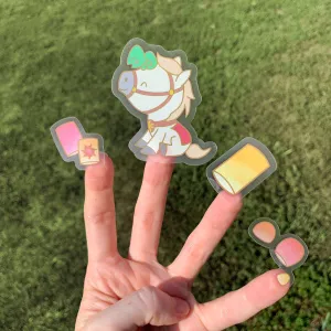 Punzie's Pals Clear Sticker and Lanterns