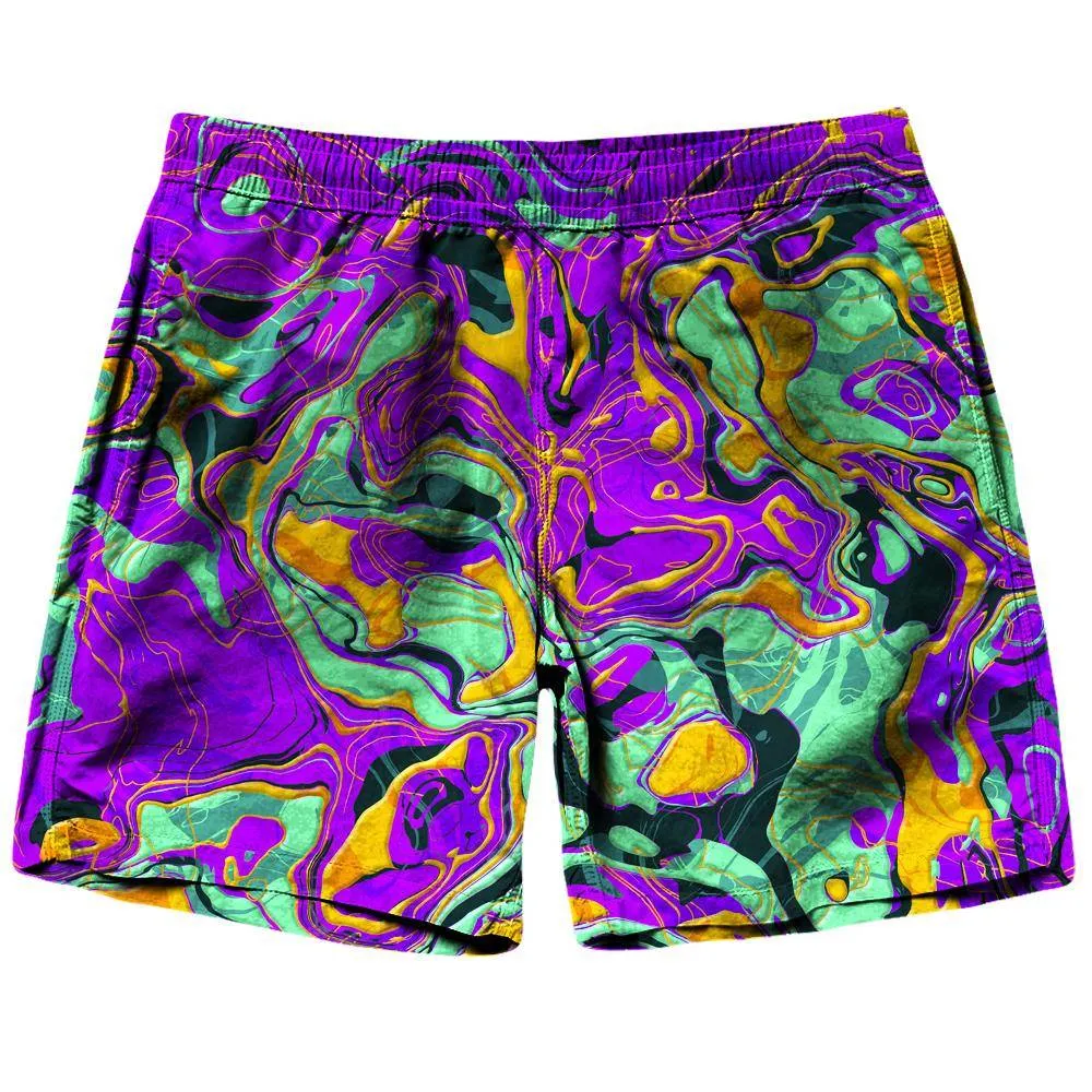 Purple Liquid Shorts