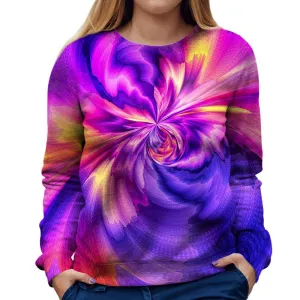 Purple Zoom Womens Sweatshirt