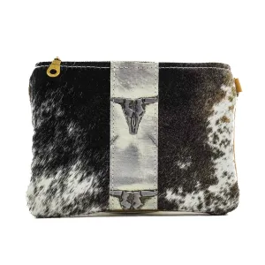 Purse Organizer - Black & White w/ Smoke Show Skulls