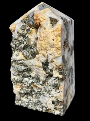 Pyrite in Feldspar and Quartz Tower