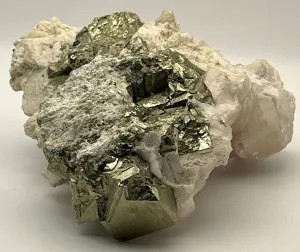 Pyrite in Stilbite Matrix
