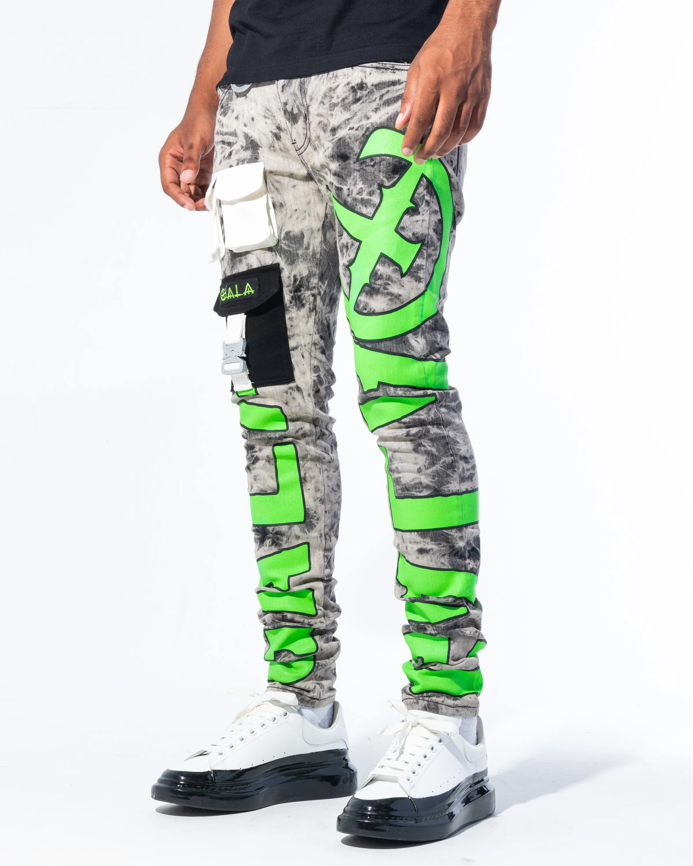 "IMPACT DENIM" ACID/GREEN