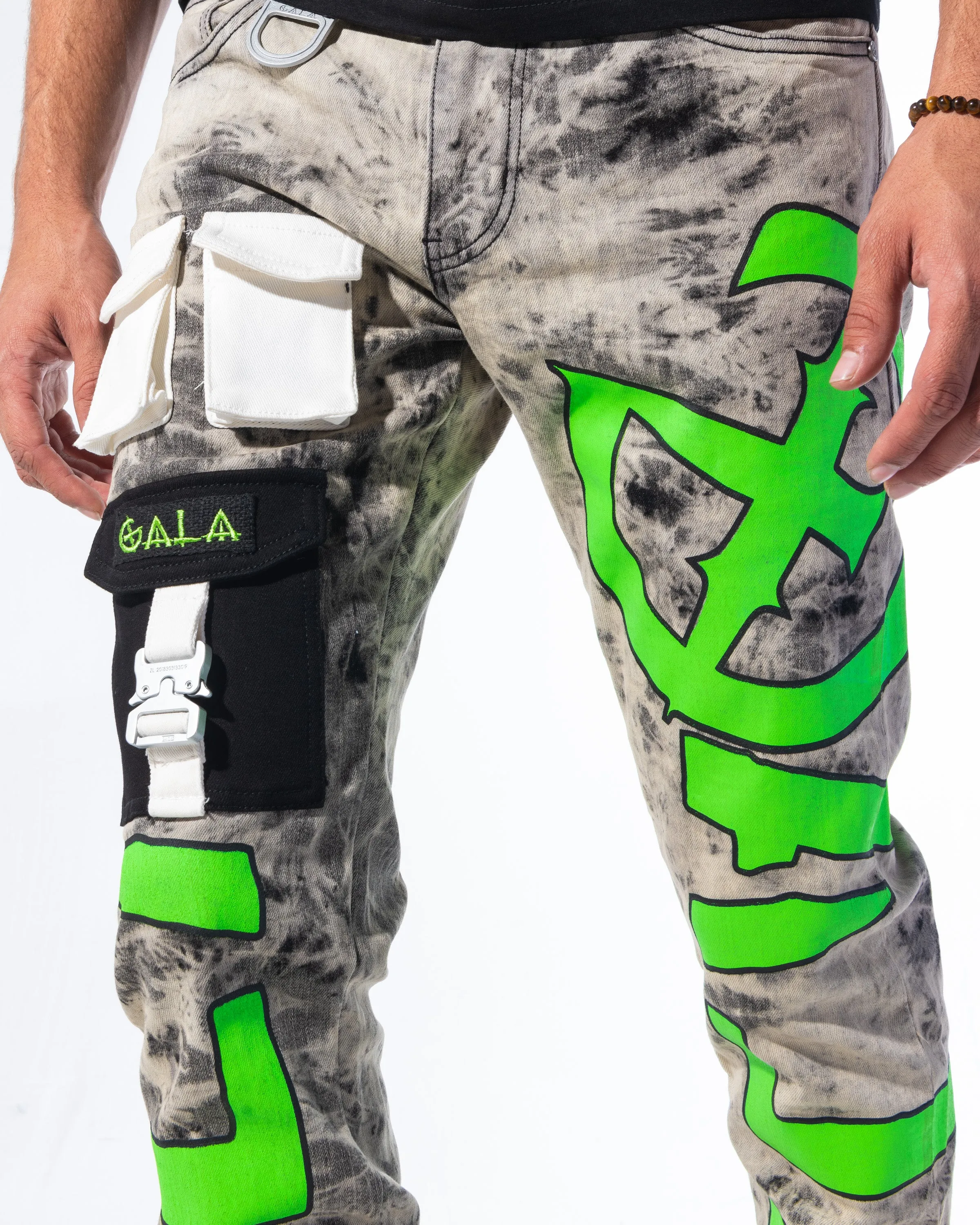 "IMPACT DENIM" ACID/GREEN