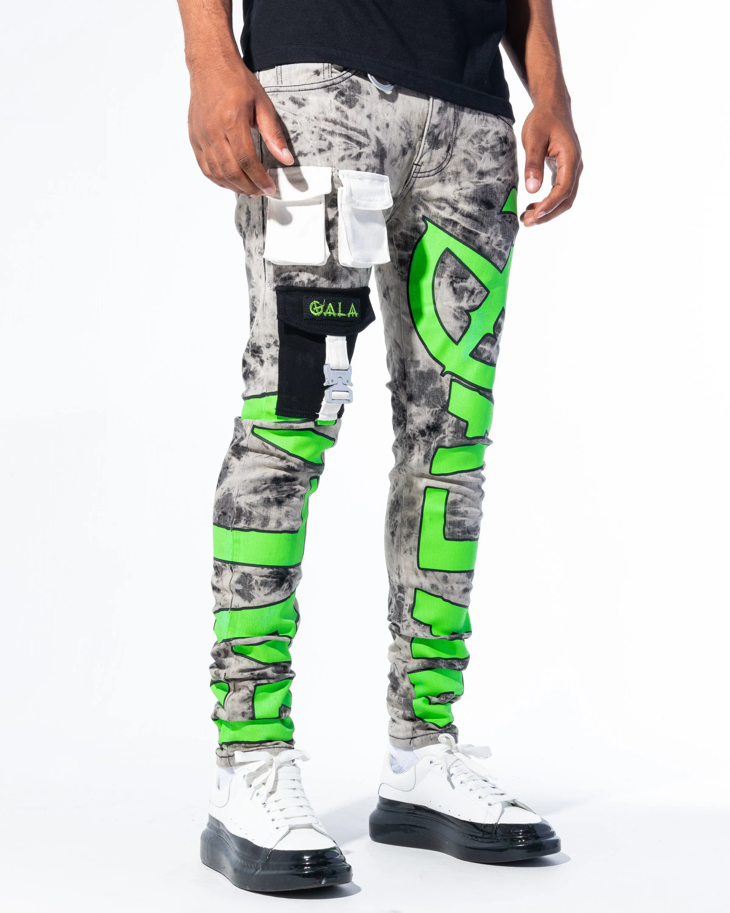 "IMPACT DENIM" ACID/GREEN
