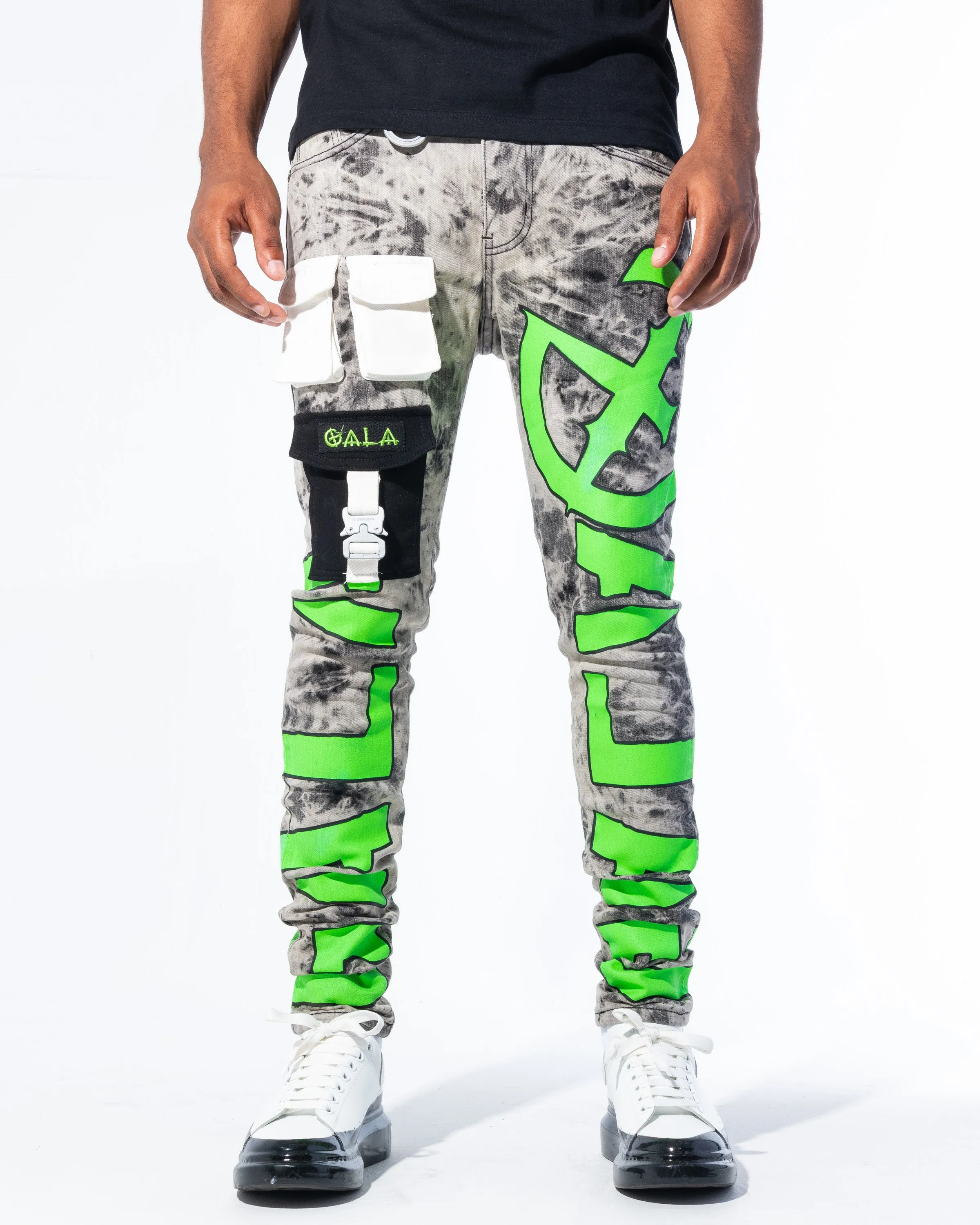 "IMPACT DENIM" ACID/GREEN