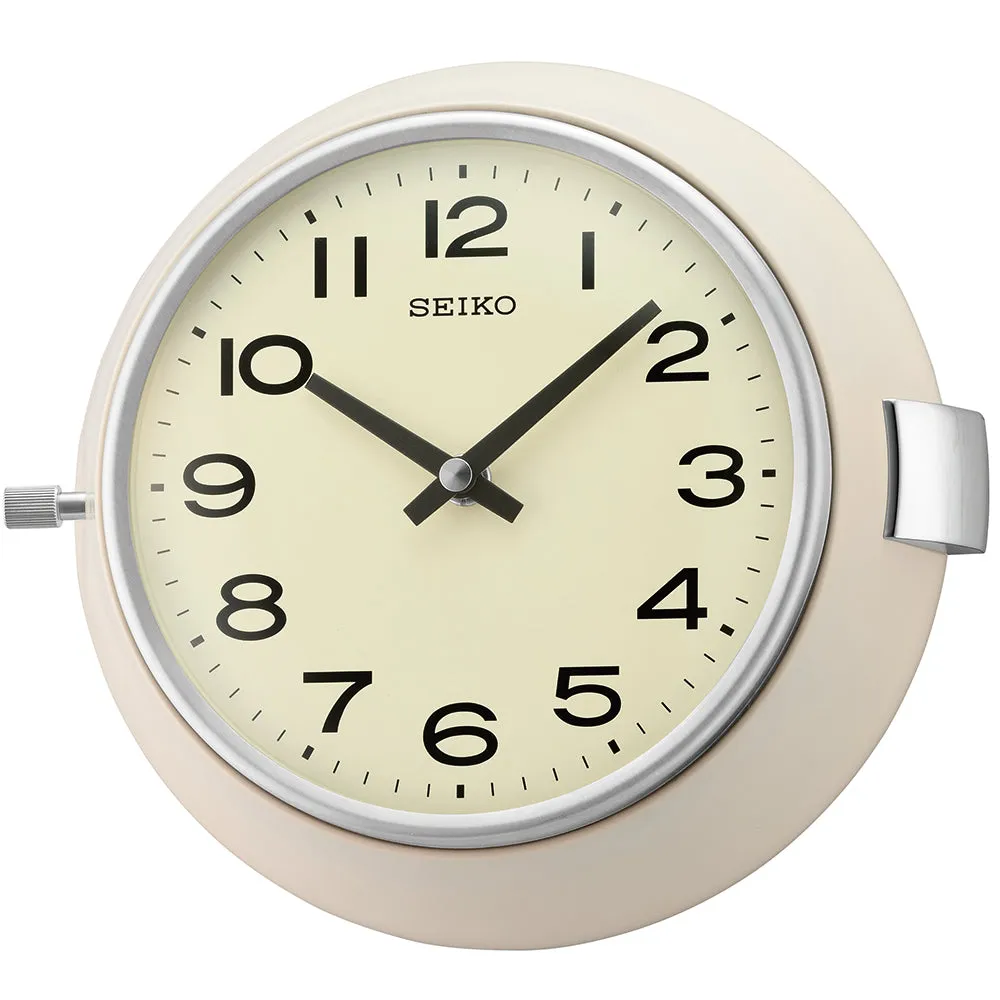 QXA761W - Seiko Aluminium Wall Clock