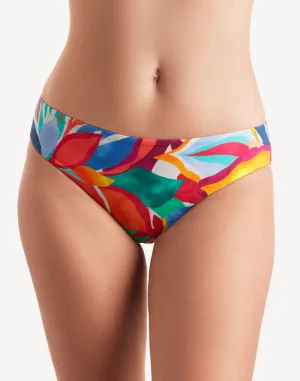 Radiant Floral Logan Mid Bikini Bottom