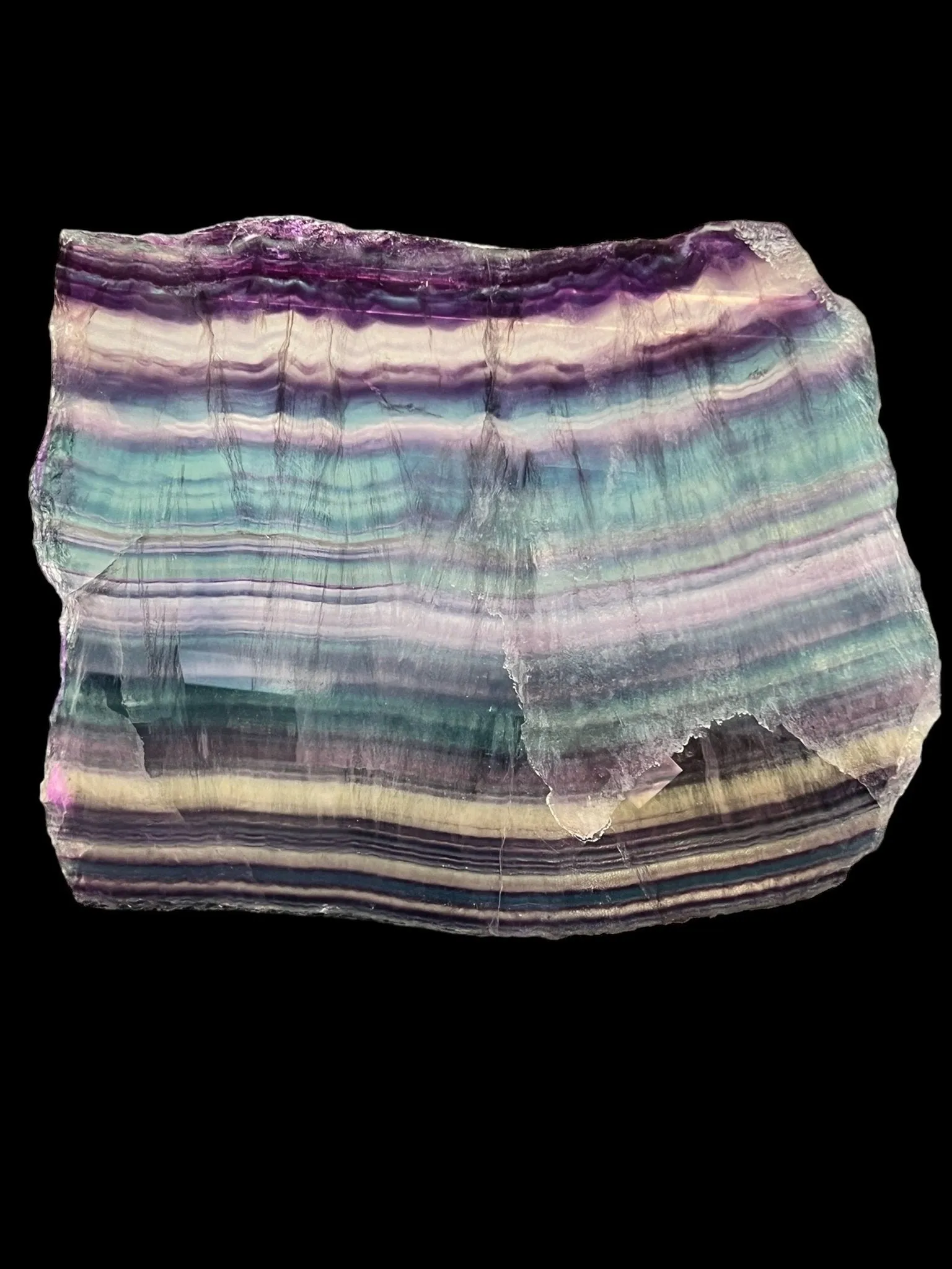 Rainbow Fluorite Slab