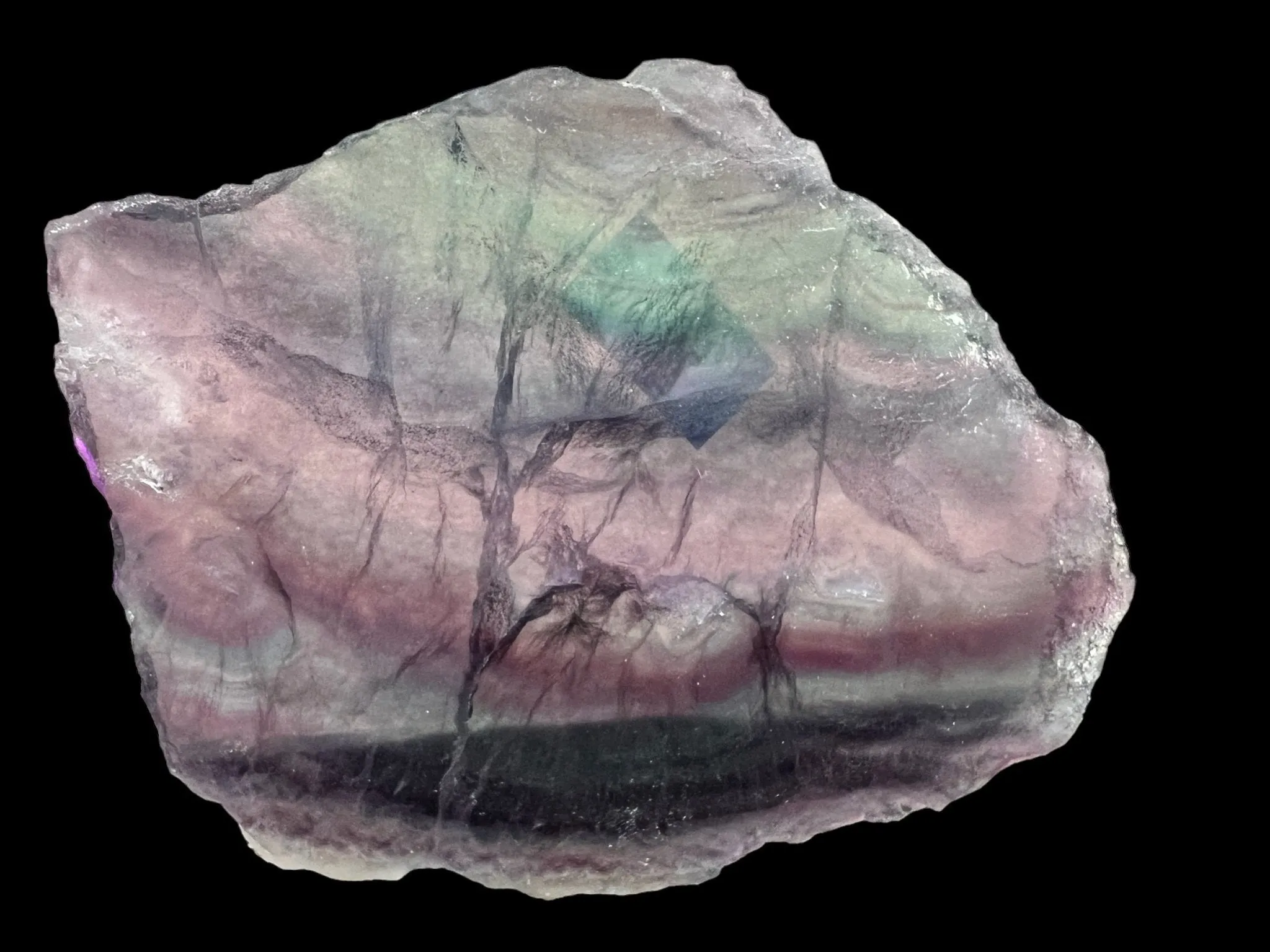 Rainbow Fluorite Slab