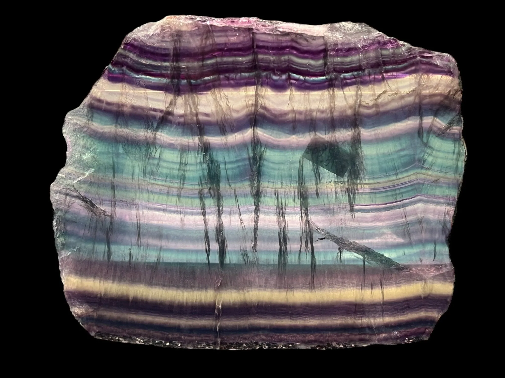 Rainbow Fluorite Slab