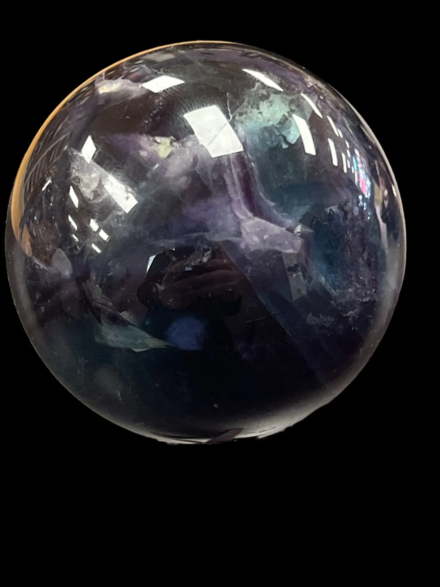Rainbow Fluorite Sphere - AAA