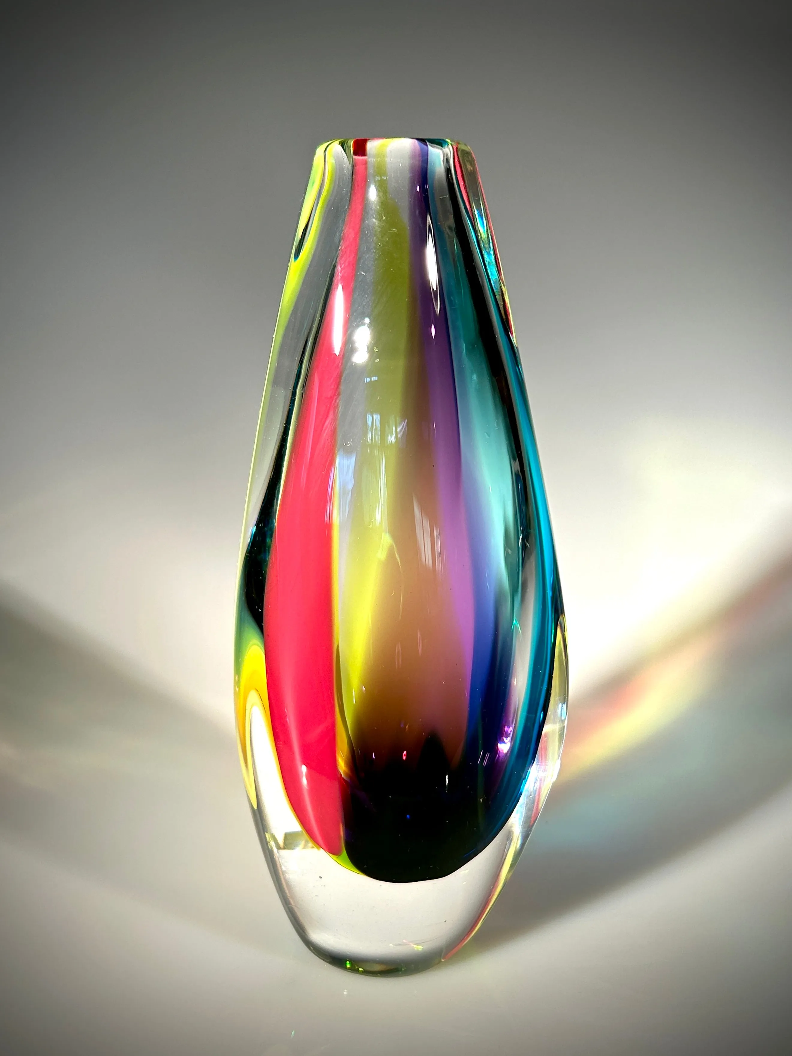 Rainbow Jewel Vase