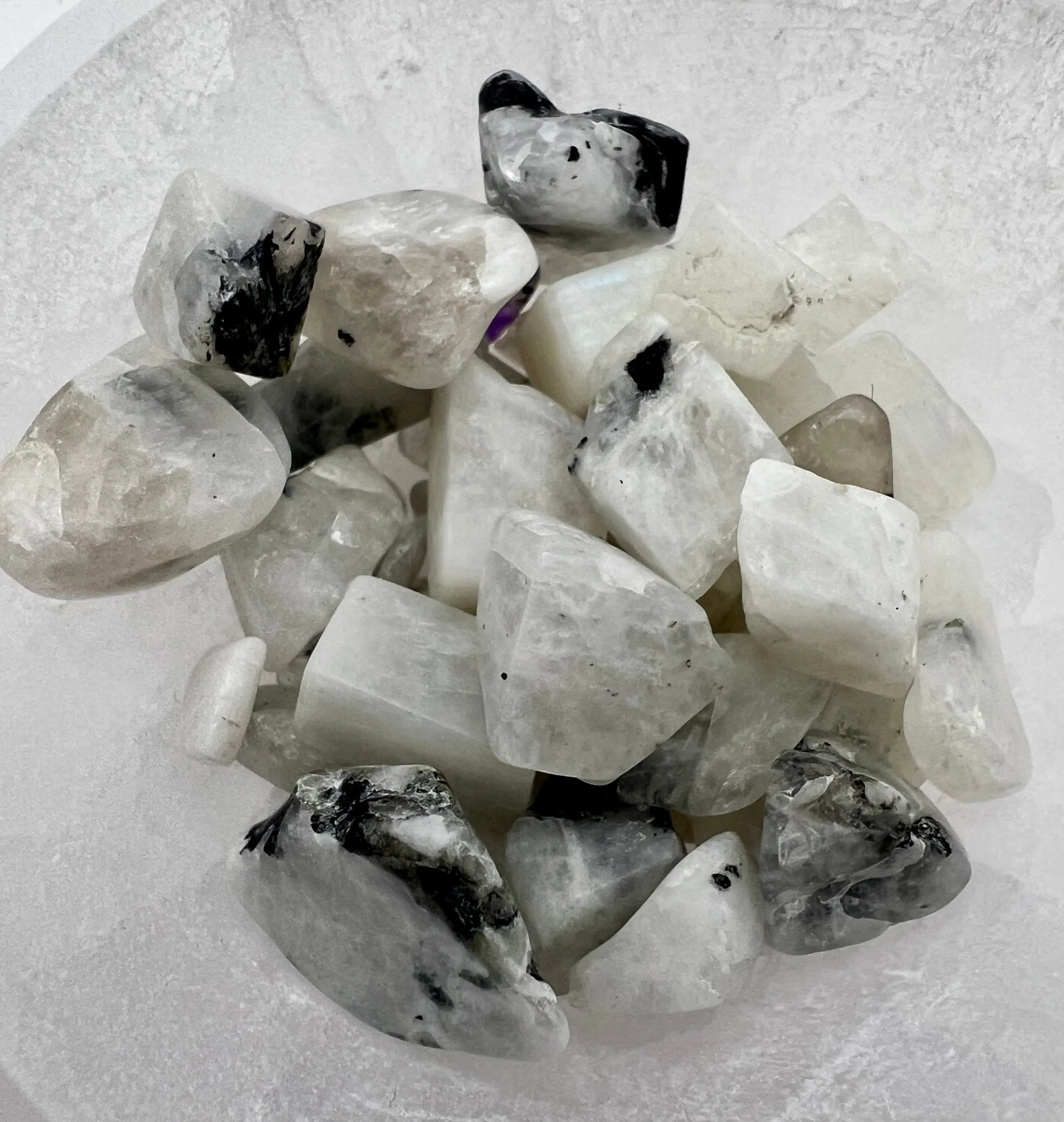 Rainbow Moonstone Gemstone Chips