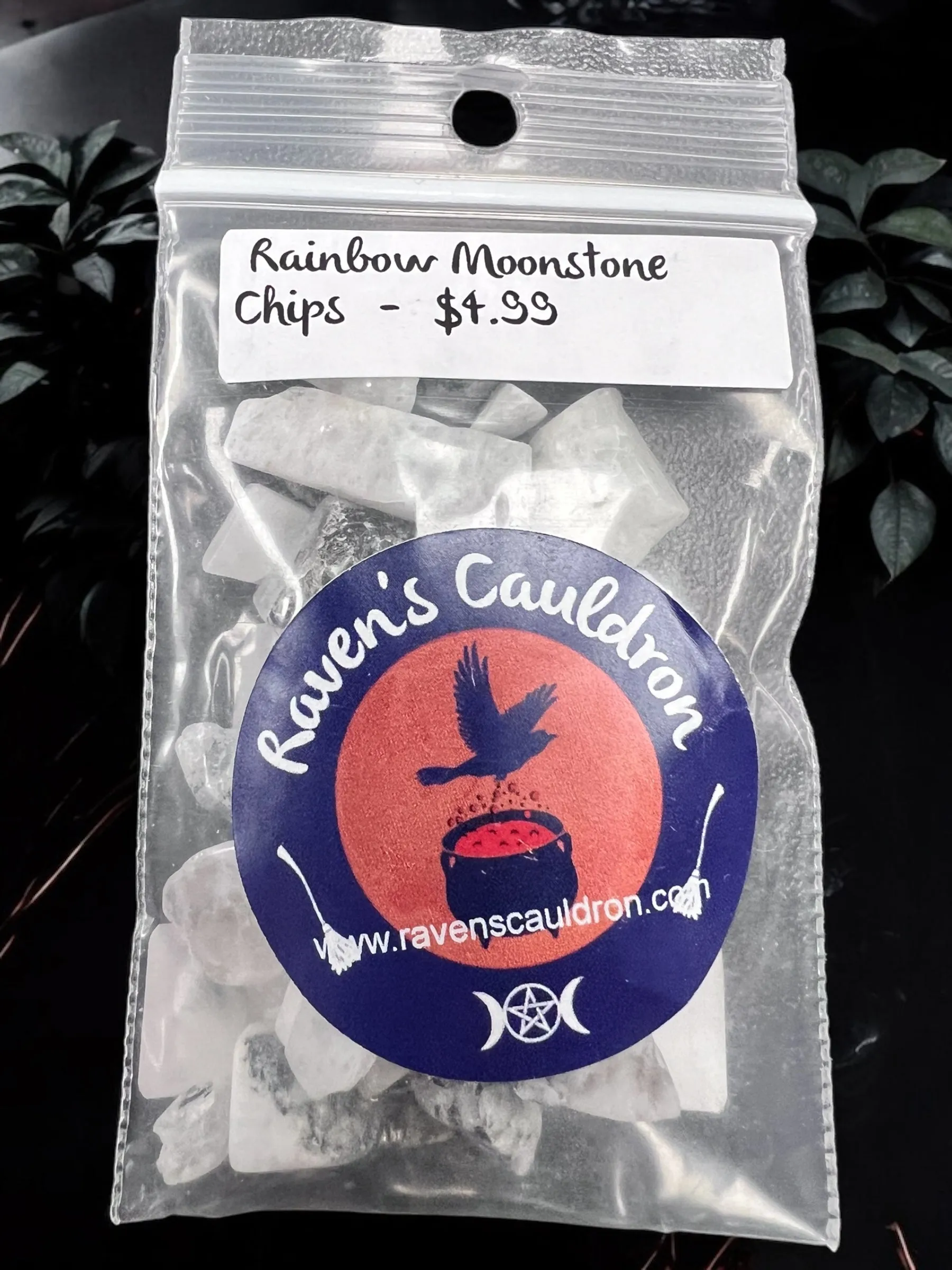Rainbow Moonstone Gemstone Chips