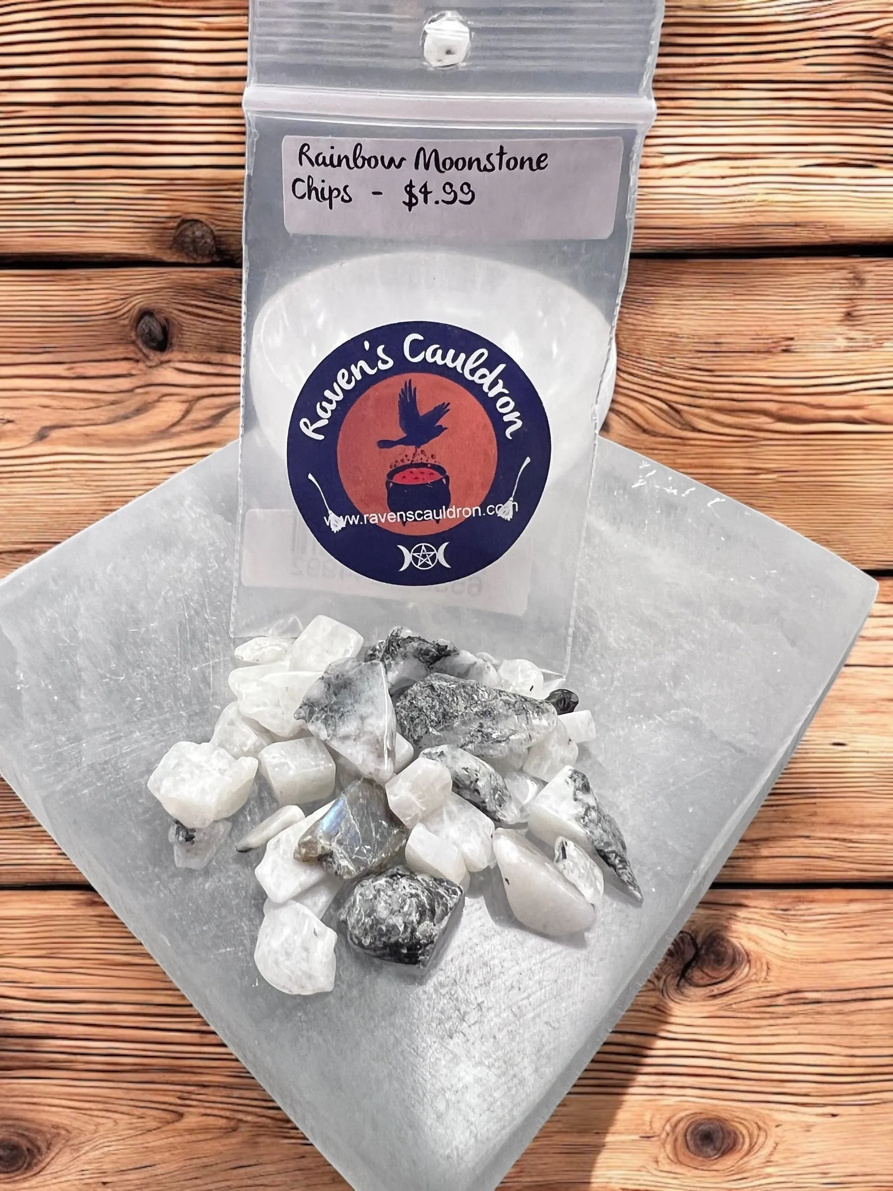 Rainbow Moonstone Gemstone Chips